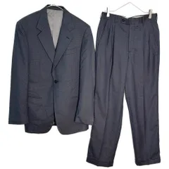 90年代 USA製 GIVENCHY ジバンシィ セットアップ ネイビー(メンズ 37 W30)中古 古着 Y5690のサムネイル