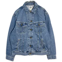 90年代 USA製 Lee リー DUNGAREES デニムジャケット ブルー(メンズ L)中古 古着 Y7155のサムネイル