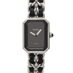 シャネル CHANEL プルミエール Mサイズ H0451 ヴィンテージ レディース 腕時計 ブラック シルバー クォーツ Premiere 90337609のサムネイル