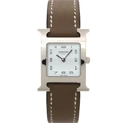 新品同様 エルメス HERMES Hウォッチ HH1 210 レディース 腕時計 ホワイト グレー クォーツ ウォッチ H Watch 90338027のサムネイル