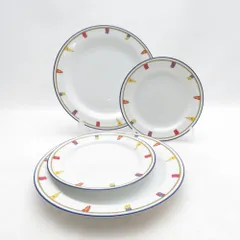 美品 Richard Ginori リチャードジノリ クリッパー 小皿 中皿 4枚 セット 21cmプレート 15cmプレート SO4290J1 のサムネイル