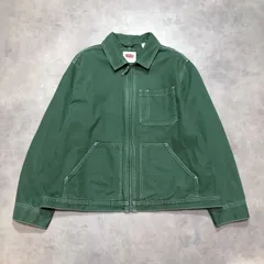 GQ6310◇Levi‘s: HUBER ユーティリティジャケット PC9-Ａ7241-0002◇XL◇グリーン系 リーバイス  フーバー ダック生地ワークジャケットのサムネイル