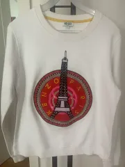 KENZO パリ エッフェル塔 刺繍 スウェット 白のサムネイル