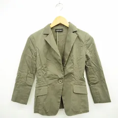 メイソングレイ MAYSON GREY ジャケット アウター テーラード 無地 シンプル 長袖 コットン 綿 1 ダークブラウン こげ茶 /MT6のサムネイル