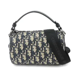 未使用 展示品 クリスチャン ディオール Christian Dior オブリーク ミニ ローラー 2way ショルダー ハンド バッグ キャンバス 90330371のサムネイル