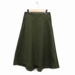 アングローバルショップ ANGLOBAL SHOP フレアスカート ロング マキシ丈 フィッシュテール 無地 ナイロン 36 カーキ /FT26のサムネイル