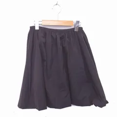 ジョイアス Joias フレア スカート ひざ丈 薄手 サイドジップ 茶 ブラウン /TT24のサムネイル