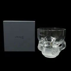 希少 LALIQUE ラリック クロステッド クリスタル フラワーベース 花瓶 フクロウ ふくろう 立体図 箱付き Z0003-08-0803②のサムネイル