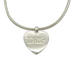 ディオール Dior ハート ロゴ チャーム ネックレス シルバー レディース【中古】のサムネイル