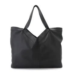 新品同様 サンローラン SAINT LAURENT Y ラージ トート バッグ レザー ブラック 820672 シルバー 金具 Y Large Tote Bag 90333792のサムネイル