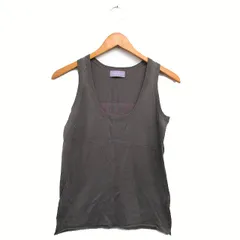 ザディグ エ ヴォルテール ZADIG & VOLTAIRE ニット セーター ノースリーブ コットン シンプル グレージュ /KT32のサムネイル