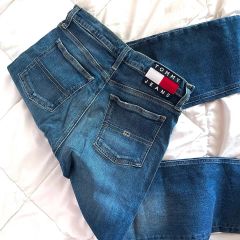 TOMMY JEANS デニムジャケット クロップド丈 ブルー W20 - メルカリ