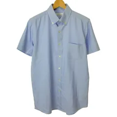【中古】　UNITED ARROWS　プレーンシャツ　半袖　トップス　ボタンダウン　胸ポケット　無地　オーバーサイズ　古着　/1125のサムネイル