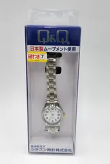 [シチズン Q&Q] 腕時計 アナログ 防水 日付 メタルバンド D011-204 レディース ホワイトのサムネイル