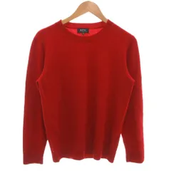 アーペーセー A.P.C. 美品 ニット セーター カシミヤ混紡  XS 赤 レッド クルーネック 長袖 ウール /MXのサムネイル