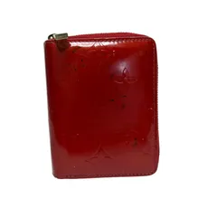 4765 LOUIS VUITTON ルイヴィトン ヴェルニ 折り財布 レッド コンパクトウォレットのサムネイル