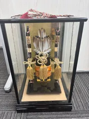 D【保管品】破魔弓飾り 五月人形 かっこいい 弓 矢 豊龍作のサムネイル