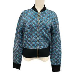 ルイヴィトン LOUIS VUITTON アウター ジャケット ブルゾン モノグラム ジップアップ ブラック ブルーのサムネイル
