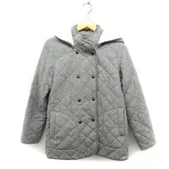 フレディ&グロスター FREDY&GLOSTER キルティング ジャケット アウター ボア 中綿 フード ダブル 38 グレー /NT22のサムネイル