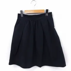 スピック＆スパン ノーブル Spick&Span Noble スカート フレア ひざ丈 無地 シンプル 36 ネイビー 紺 /FT22のサムネイル