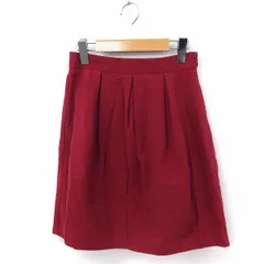 ロッソ ROSSO アーバンリサーチ スカート ギャザー ひざ丈 無地 シンプル 38 レッド 赤 /FT10のサムネイル