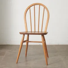 ercol フープバックチェア 4本 スポーク アーコール ダイニングチェア 英国 ヴィンテージ 曲木 椅子 エルム 天然木 イギリス 100048のサムネイル