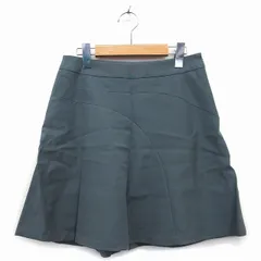 クローラ crolla フレア スカート ミニ 無地 シンプル 38 グリーン 緑 /HT19のサムネイル