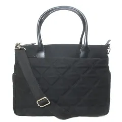 マリクレール MARIE CLAIRE 2way トートバッグ ショルダーバッグ キャンバス 鞄 黒 ブラック /Xのサムネイル