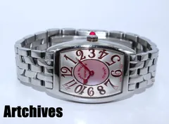 『VRW-2074』☆時計☆FRANCK MULLER (フランクミュラー)☆1752QZ☆トノウ カーベックス☆SL/PK文字盤 レディース クォーツ 稼働品☆のサムネイル