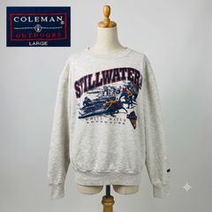 Coleman コールマン スウェット トレーナー L 杢グレー アウトドア ビンテージ ボックスシルエット STILLWATER #K059-12