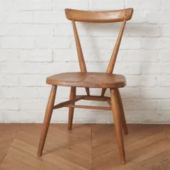 超レア ERCOL スタッキングチェア アーコール 英国 ヴィンテージ ダイニングチェア イス 無垢材 木製 椅子 イギリス ビンテージ 101230のサムネイル