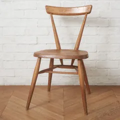 超レア ERCOL スタッキングチェア アーコール 英国 ヴィンテージ ダイニングチェア イス 無垢材 木製 椅子 イギリス ビンテージ 101231のサムネイル