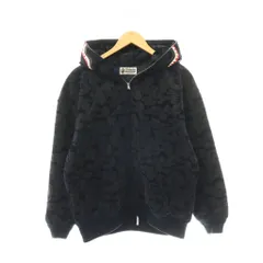 アベイシングエイプ A BATHING APE SOLID CAMO CORDUROY SHARK FULL ZIP HOODIE ブルゾン フルジップ コーデュロイ アウター 紺 ネイビー /HS ■OSのサムネイル