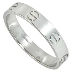 カルティエ Cartier ミニラブ リング 指輪 #56 K18WG 3.5g ホワイトゴールド レディース【中古】のサムネイル