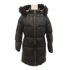 バーバリー チルドレン BURBERRY CHILDREN 国内正規 ダウンコート ジャケット ノバチェック裏地 フォックスファー フード付き 140cm 黒 ブラック /JS IBO100のサムネイル