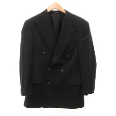 イヴサンローラン YVES SAINT LAURENT pour homme テーラードジャケット ブレザー ダブルブレスト メタルボタン 46 紺 ネイビー /JS IBO10のサムネイル
