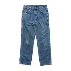 USA 古着 メキシコ製 ヴィンテージ KEY ペインターパンツ ワークパンツ デニムパンツ メンズ W33 L32 ブルー CG0186のサムネイル