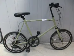 F346★整備済み★完成車発送★中古ミニベロ自転車【20インチ カーキ 】のサムネイル