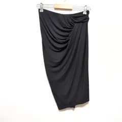 Donna Karan New York ダナキャランニューヨーク ドレープ スカート レディース ブラック Pサイズ 美品のサムネイル