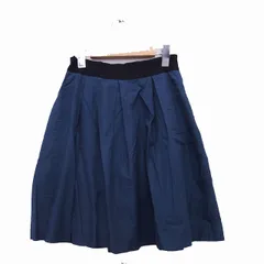 ドレステリア DRESSTERIOR スカート フレア ミニ コットン シンプル ネイビー 紺 /KT6のサムネイル