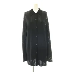 マックスマーラ MAX MARA カーディガン ニット ミドル丈 長袖 M ブラック /ES ■GY62のサムネイル