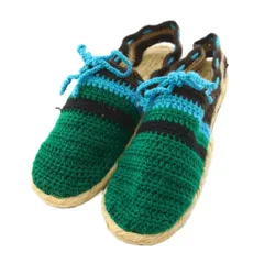 マルニ MARNI エスパドリーユ シューズ 総柄 23.5cm 緑 グリーン /TK ■GY62のサムネイル