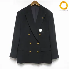 #anc カネコイサオ KANEKO ISAO ジャケット 刺繍 花 金ボタン ピンブローチ付き ダブルボタン 黒 レディース [1000009]のサムネイル