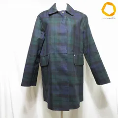 #anc マッキントッシュ MACKINTOSH コート 34 紺 緑 黒 ブラックウォッチ フライフロント ロゴ  レディース [1009802]のサムネイル