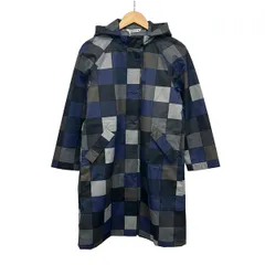 ミナペルホネン コート サイズ36 S レディース美品  - ネイビー×ダークグレー×マルチ 長袖/防水/ジップアップ/春/秋のサムネイル