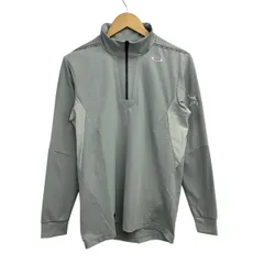 OAKLEY(オークリー) ブルゾン サイズM メンズ美品  - グレー×ライトグレー 長袖/プルオーバー/ハーフジップ/春/秋のサムネイル