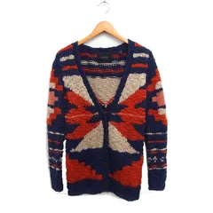 メゾン スコッチ MAISON SCOTCH ネイティブ柄 Vネック カーディガン ウール P ネイビー 紺 /FT47のサムネイル