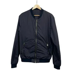 DOLCE&GABBANA(ドルチェアンドガッバーナ) ブルゾン サイズ50 M メンズ美品  - ダークネイビー×黒 長袖/ジップアップ/秋/冬のサムネイル