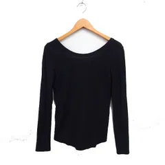 ジェームスパース JAMES PERSE バックカット カットソー Tシャツ 長袖 無地 コットン 綿 1 ブラック 黒 /FT41のサムネイル