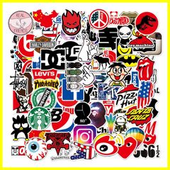 [Brand New & Unused] Waterproof Decal Pack for Motorcycles, Laptops, Suitcases, etc. - 100 Stickers Included - Fashion Brand Sticker Set